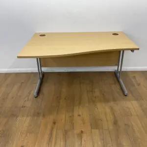 Stone Oak 1400mm Wave Desk <br> U-WD-14-SO-03