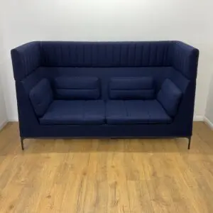 Allermuir Haven Blue Double Seat Booth <br> U-BT-AM-B-01