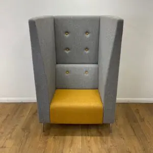 Yellow & Grey Verco Jenson Booth Seating <br> U-BT-VE-YE-01