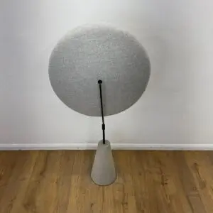 allermuir baudot zero freestanding grey acoustic element on stand stand and grey base