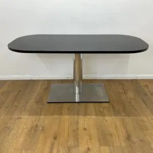 Black 1600mm Table <br> U-RT-16-BL-03