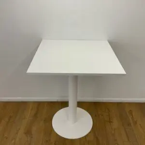 White 900mm Square Poseur Table <br> U-SQ-9-WH-02