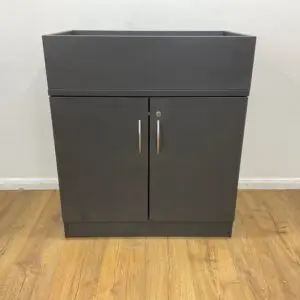 Grey 920mm Cupboard with Planter Box <br> U-C-9-GR-02