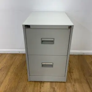 Grey 2 Drawer Filing Cabinet <br> U-FC-2D-GR-19