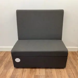 Grey High Back Reception Sofa <br> U-RS-GR-65