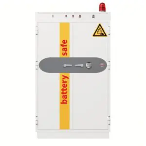 white high security safe with battery charging and electronic lock