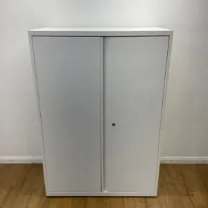 White 1300mm Metal Cupboard <br> U-C-13-WH-13