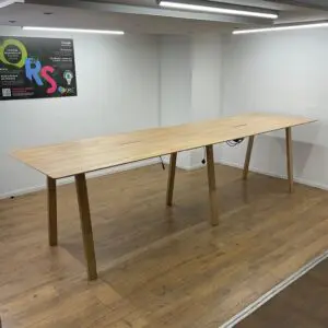 Oak 4000mm Poseur Table <br> U-MB-40-O-03