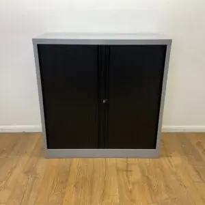 Grey & Black Bisley 1020mm Tambour Unit <br> U-TS-10-GR-30