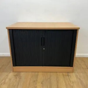 Beech Desk High Tambour Unit<br> U-TS-DH-BE-03