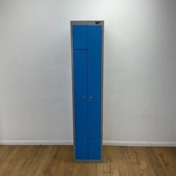 pure locit Z2 twin garment handling blue locker with 4 doors