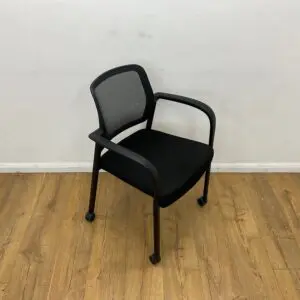 Allsteel Black Mobile Meeting Chair <br> U-MC-BL-262