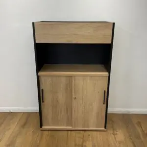 Oak 1270mm Cupboard with Planter Box <br> U-C-12-O-06