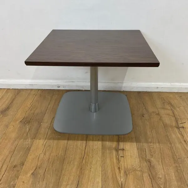 walnut 600mm square coffee table