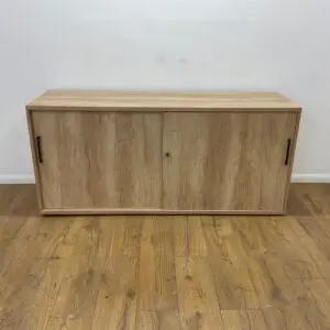 Oak 1635mm Sliding Door Credenza <br> U-CR-16-O-04