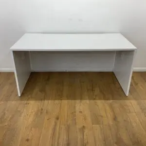 Herman Miller White 1600mm Panel End Straight Desk <br> U-SD-16-WH-22