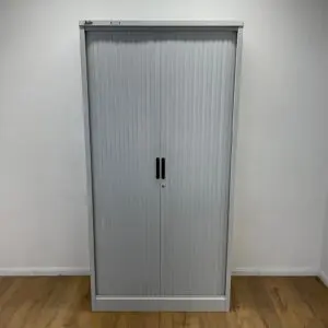 Silverline Light Grey 2000mm Tambour Unit <br> U-TS-20-GR-23