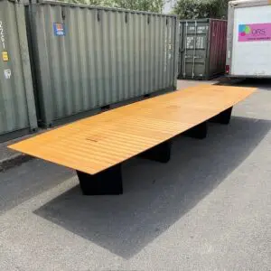 Oak 6000mm Boardroom Table <br> U-VB-60-O-02
