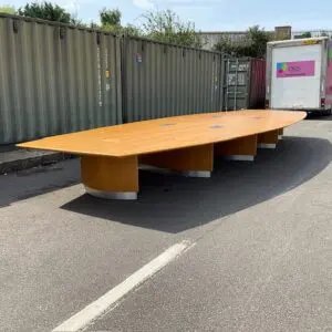Oak 8000mm Boardroom Table <br> U-VB-80-O-01
