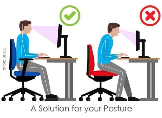 best office sitting posture