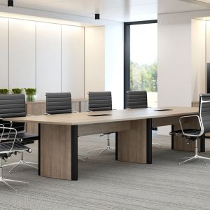 boat shaped boardroom table