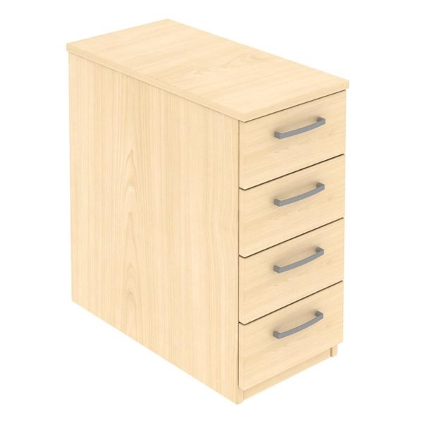 dmp4/n narrow 4 drawer pedestal