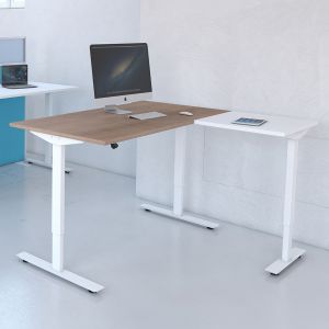 Freedom Lite Sit/Stand 2 Piece Radial Desk