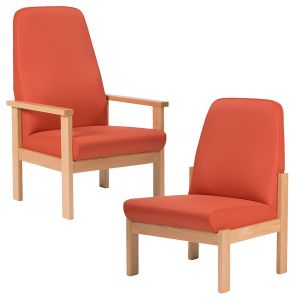 Range 700 Fabric Wooden Frame Chair