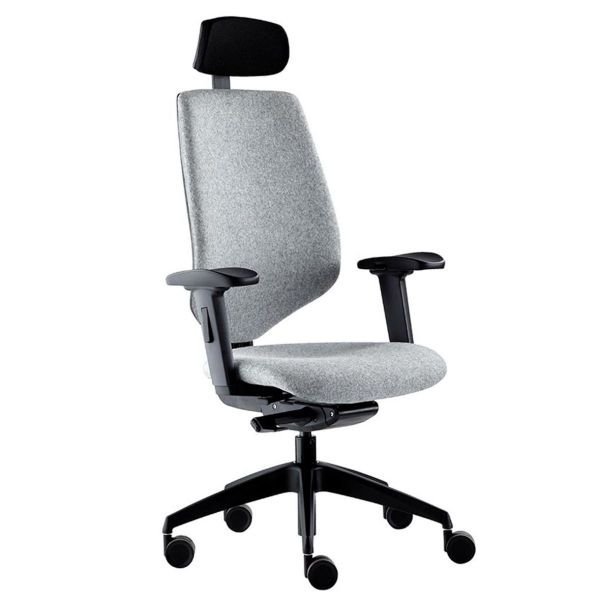 New Duce Fabric Seat And Back Black Base Operator Chair