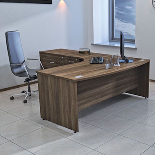 sirius bowfronted panel end desk
