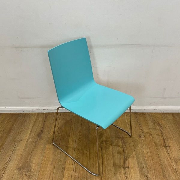 turquoise blue canteen chair