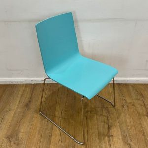 turquoise blue canteen chair