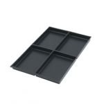223P5 - A4, 4 compartment tray (pk 5) Height: 22mm +£38.35
