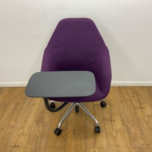 Purple allermuir office chair with writing table