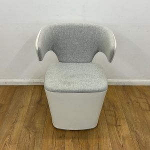 Allermuir grey reception chair