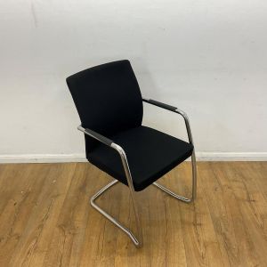 Ocee black cantilever office meeting chair