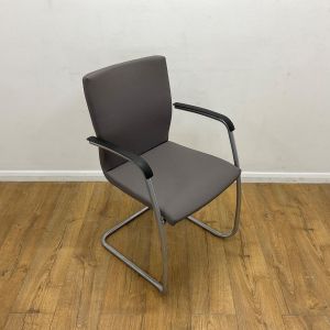 Connection grey cantilever office meeting chair