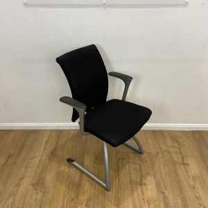 HAG black office meeting chair with sled base