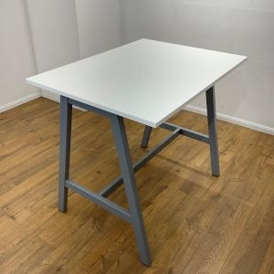 White 1200mm Canteen Poseur Table