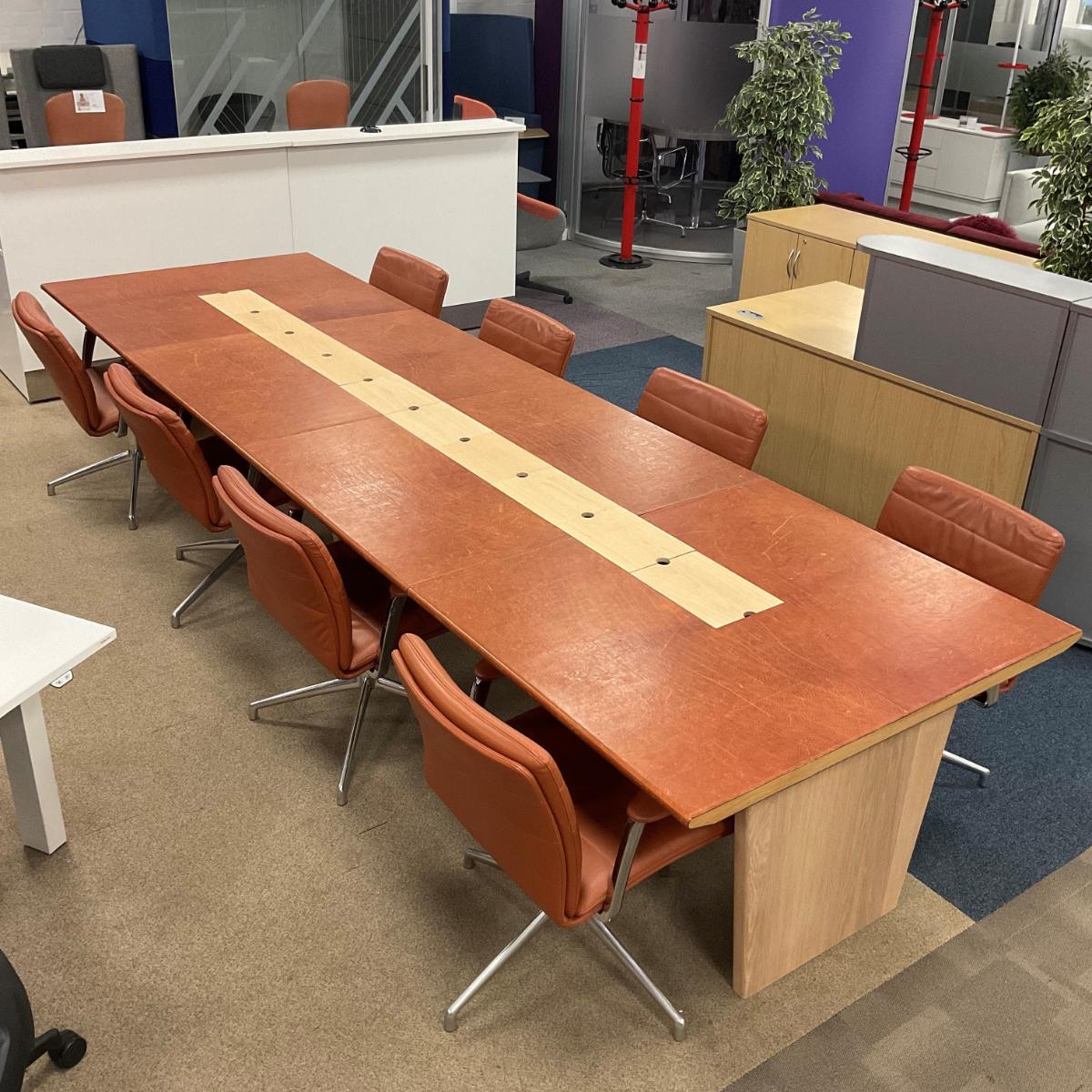 Used boardroom table and chairs hotsell