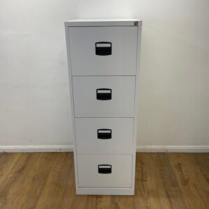 NEW White 4 Drawer Filing Cabinet <br> U-FC-4D-WH-09
