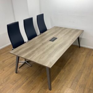 Nebraska Oak 2400mm Boardroom Table <br> U-MB-24-NO-02
