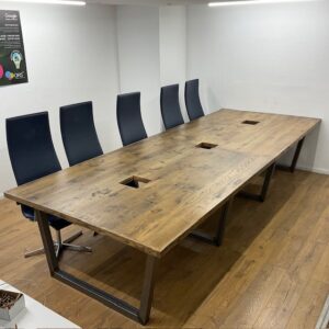Rustic Wooden 3900mm Boardroom Table <br> U-MB-39-O-02
