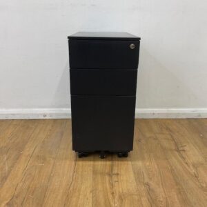 black 3 drawer pedestal
